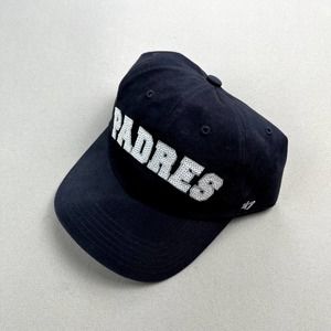 San Diego Padres Hat Cap Strapback Womens Navy Blue '47 MLB Baseball Adjustable